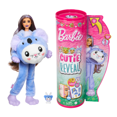 Кукла Barbie, Кутия Reveal, Зайче-Коала, 10 изненади, HRK26