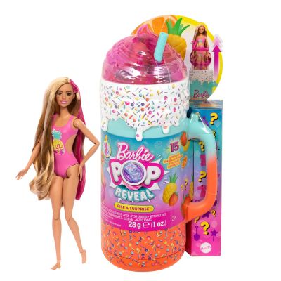 N000HRK57_001w 194735178919 Кукла с аксесоари, Barbie, Color Pop Reveal Rise and Surprise Fruit, HRK57