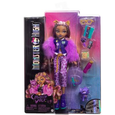 Кукла с домашен любимец, Monster High, Clawdeen Wolf, HRP65