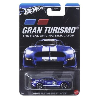 N000HWR61_HRV66 194735219292 Метална количка, Hot Wheels, Gran Turismo, 20 Ford Mustang Shelby GT500, HRV66