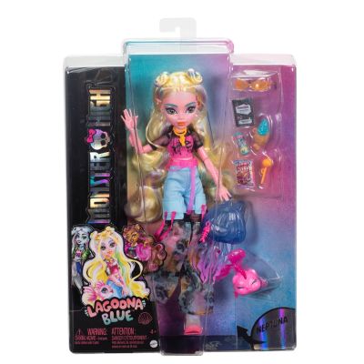 Кукла с домашен любимец, Monster High, Lagoona Refresh, HXH75