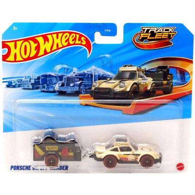 Комплект кола с ремарке, Hot Wheels, Track Fleet, Porsche 911 Off-Roader, JCM61