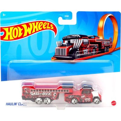 Комплект камион с ремарке, Hot Wheels, Track Fleet, Haulin Class, JCM68
