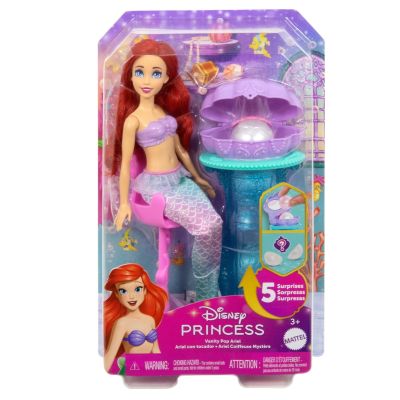 Кукла с аксесоари, Disney Princess, Vanity Pop Ariel, JBF86