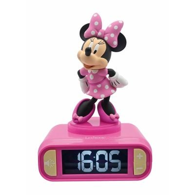 N01000131_001w 3380743101316 Дигитален часовник с аларма и нощна лампа, Lexibook, Minnie Mouse