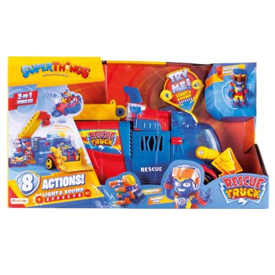 Комплект камион 2 в 1 и фигурка Kazoom Kid, Superthings, Rescue Truck