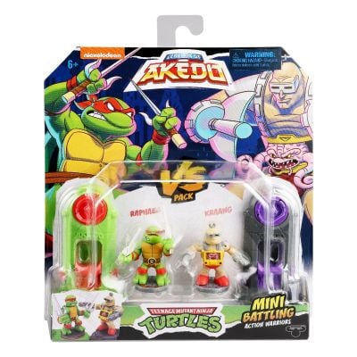 Комплект 2 фигурки Костенурките Нинджа, Akedo, Raphael Vs Kraang, S1