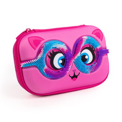 Моливник с цип, Zipit, Sensory Storage Box, Cute Cat, Розов