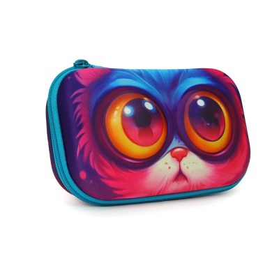 Моливник с цип, Zipit, Creatures Storage Box, Cute Cat