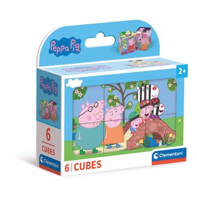 N01040659_001w 8005125406593 Пъзел Clementoni, Peppa Pig, 6 кубчета