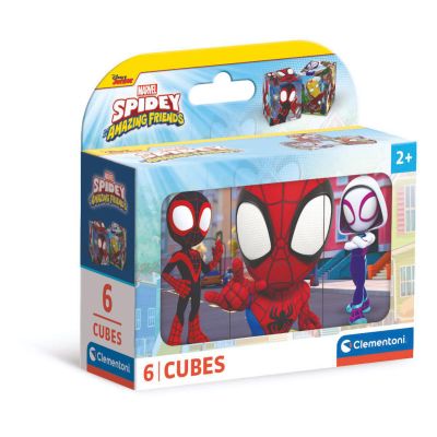N01040661_001w 8005125406616 Пъзел Clementoni, Spidey и неговите Фантастични приятели, 6 кубчета