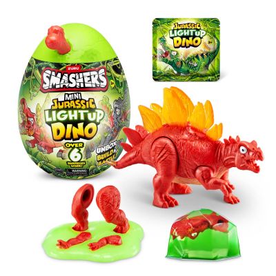 Фигурка изненада в яйце, Smashers, Dino Jurassic Light-Up, Червена