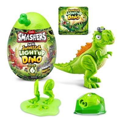 Фигурка изненада в яйце, Smashers, Dino Jurassic Light-Up, Зелена