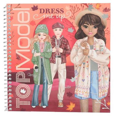 Книжка със стикери, Depesche, Top Model, Dress Me Up Cosy