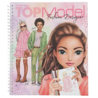 Книжка за оцветяване със скици, Depesche, TopModel Fashion Designer