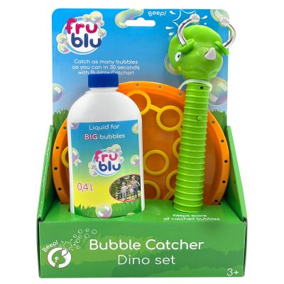 Комплект устройство за сапунени балончета и разтвор, Fru Blu, Dino Bubble Catcher, 400 мл
