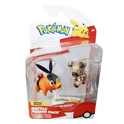 Комплект подвижни фигурки Pokemon S2, Tepig и Rockruff