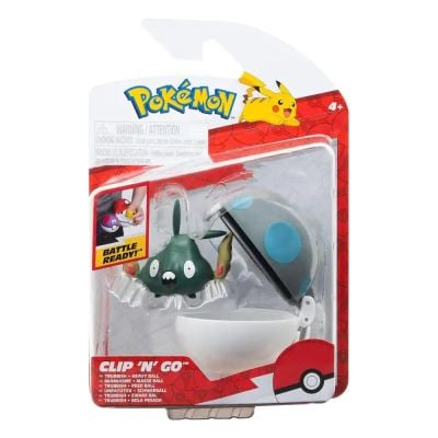 Фигурка в топка Clip N Go Pokemon S2, Trubbish и Poke Ball