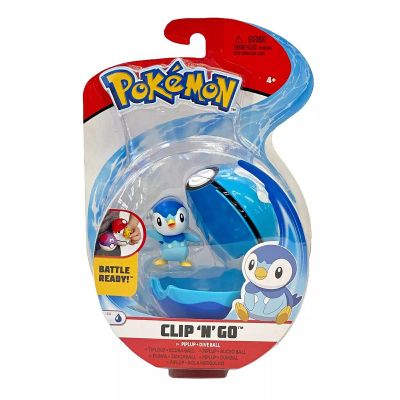 POKE95060_014w 191726424697 Фигура в топка  Clip N Go Pokemon S2 - Piplup и Dive Ball