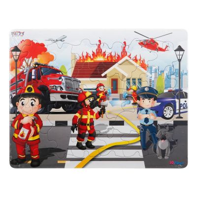 S00001452_001w 8680863014523 Пъзел Witty Puzzlezz, 30 части, Пожарникари и полицаи