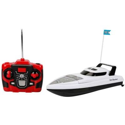 Лодка с дистанционно управление 27 Mhz, Suncon, Бяла, 32 cm