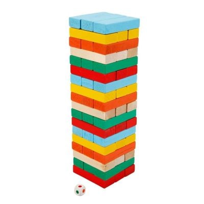 Дървена игра за редене, Smile Games, Colorful Balance, 54 части