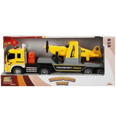 S00002315_ELICOPTER GALBEN 8680863023150 Комплект транспортер и хеликоптер, Maxx Wheels, Жълт, 1:16