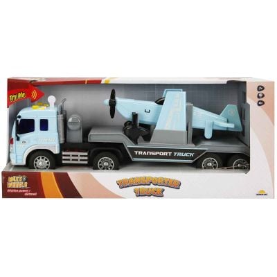 S00002315_ELICOPTER BLEU 8680863023150 Комплект транспортер и хеликоптер, Maxx Wheels, Син, 1:16