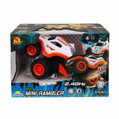 Кола с дистанционно, Sunman, Mini Rambler, Бяла, 16 см