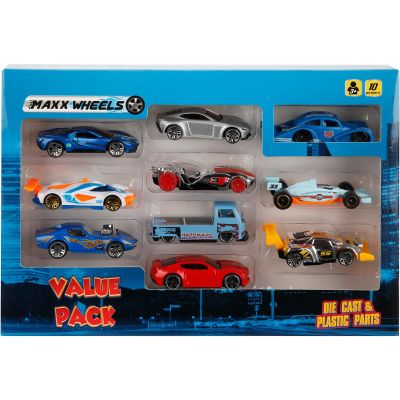 S00002627_001w 8680863026274 Комплект 10 колички, Value Pack, Maxx Wheels