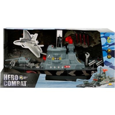 Военен кораб със светлини и звуци, Hero Combat, 58 см