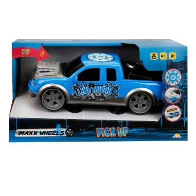 Количка със звуци и светлини, Pick Up, Maxx Wheels, Синя