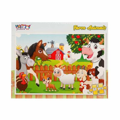 Пъзел Witty Puzzlezz, Селскостопански животни, 60 части
