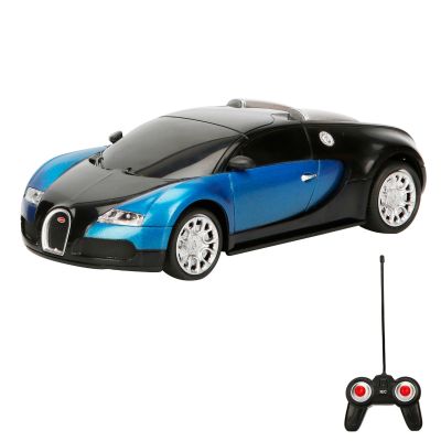 Кола с дистанционно, Suncon, Bugatti Veyron, 1:24, Черно-Синя