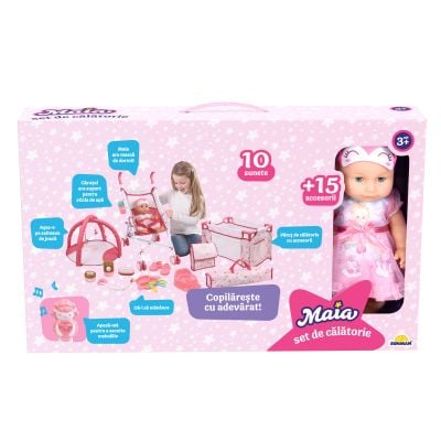 S00004281_001w 8680863042816 Set de calatorie cu papusa Maia, 15 accesorii