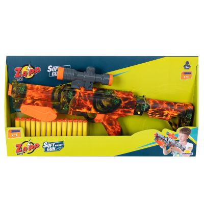 Играчка оръжие с 14 дунапренени стрелички, Zapp Toys, Soft Bomb