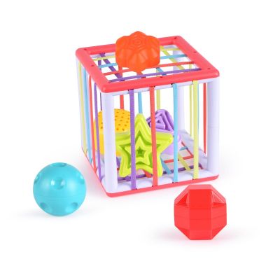 Бебешка играчка, Minibo, Куб с цветни формички