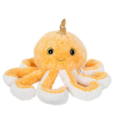 Плюшена играчка, Puffy Friends, Октопод, Оранжев, 45 см
