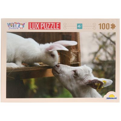 Пъзел Luxury, Witty Puzzlezz, Зайче и коза, 100 части