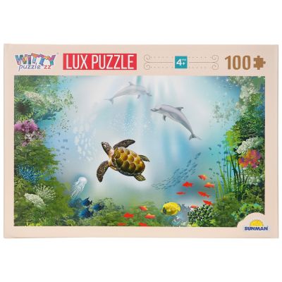 S00005197_001w 8680863051979 Пъзел Luxury, Witty Puzzlezz, Костенурки и делфини, 100 части