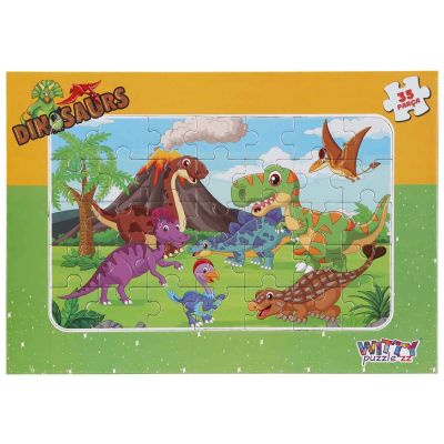 S00005390_001w 8680863053904 Пъзел Witty Puzzlezz, Динозаври, 35 части