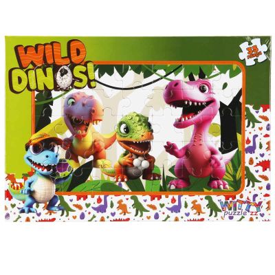 S00005400_001w 8680863054000 Пъзел Witty Puzzlezz, Розовият динозавър и неговите приятели, 35 части