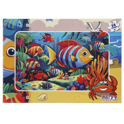 S00005406_001w 8680863054062 Пъзел Witty Puzzlezz, Цветни рибки, 35 части