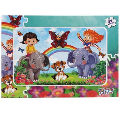 S00005410_001w 8680863054109 Пъзел Witty Puzzlezz, Игра със слонове, 35 части