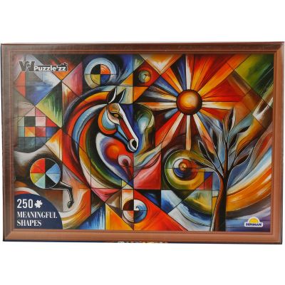 Пъзел Witty Puzzlezz, Meaningful Shapes, Цветова хармония, 250 части