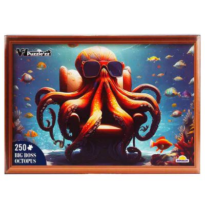Пъзел Witty Puzzlezz, Октопод с очила, 250 части