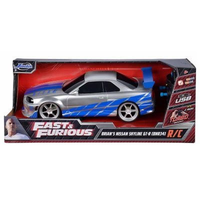 S00006495_001w 4006333064951 Кола с дистанционно, Jada, Fast And Furious, Nissan Skyline GTR, 1:16