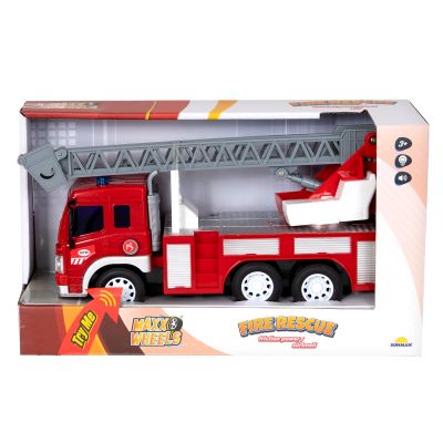 S00012956_002w 2015101129565 Camion de pompieri cu scara, lumini si sunete, Maxx Wheels, 1:16