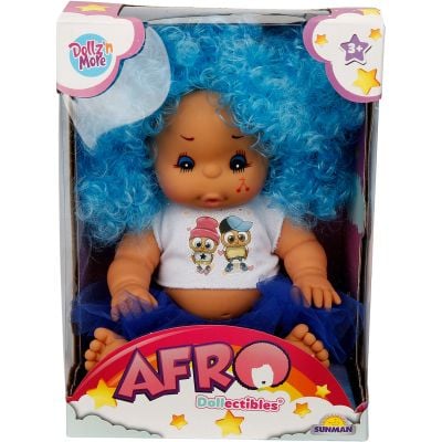 S00020040_ALBASTRU 8680863023488 Кукла Бебе, Dollzn More, Afro, 23 см, Синя