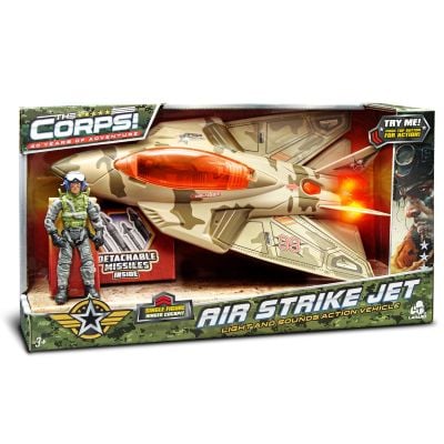Военен боен самолет с фигурка, Lanard Toys, The Corps Universe
